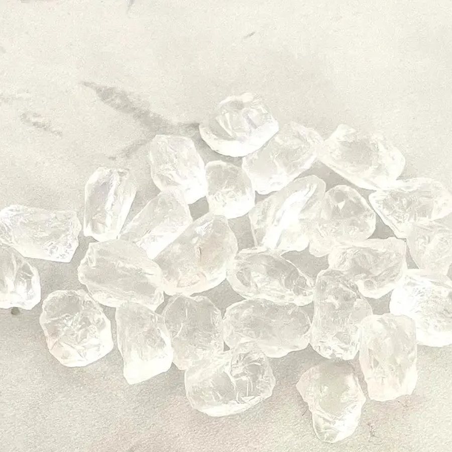 Clear quartz crystals