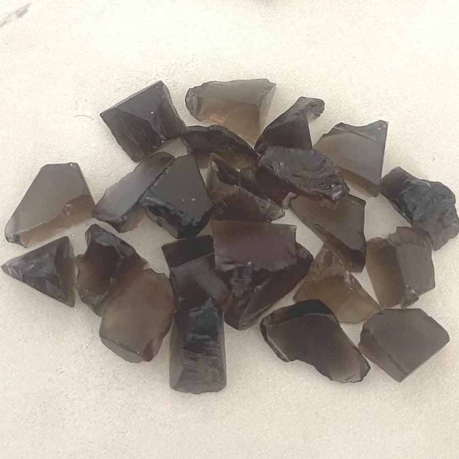 Smokey quartz crystals